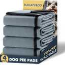 DAHAPYBOO Extra Large Washable Pee Pads for Dogs,4 Pack Reusable Puppy Pads for Dogs,72x72 Non-Slip Waterproof Pet Training Pads for Crate, Playpen, Bed, Sofa,Whelping Box, Potty Training