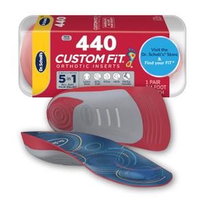 Dr. Scholl’s Custom Fit Orthotics 3/4 Length Arch Support Shoe Inserts - Plantar Fasciitis Relief Insoles for Men and Women, Immediate All-Day Total Lower Body Pain Relief, FSA HSA Eligible, CF440