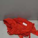 Lilosy Sexy Stocking Rhinestones Heart Garter Underwire Floral Mesh lace Sheer Babydoll Lingerie Teddy Bodysuit Skirt Set (4X-Large, Bright Red)