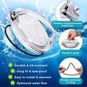 Pool Pump Lid and O-Ring Replacement Compatible with Hayward Power-Flo SPX1500D2A, Clear Pump Strainer Cover for Above Ground Pool Pump