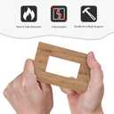 Decorative Outlet Covers Vintage Rustic Wood Color Brown Wood Grain 1 Gang Single Rocker Light Switch Cover Plate Wall Plates GFCI Faceplate for Farmhouse Cabin Decor