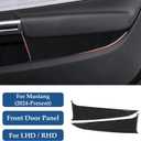Car Storage Panel Sticker Carbon Fiber Decal Interior Trim for Ford Mustang Shelby 2015 2016 2017 2018 2019 2020 2021 2022 2023 2024 2025 Accessories