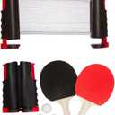 Trademark Innovations Portable & Lightweight Ping Pong Game Set (Red)