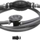 Attwood Mercury Marine Fuel Line Kit, EPA Compliant, 6 Ft, 3/8-In Dia. Hose with Tank & Engine Fittings, includes Sprayless Connector (Tank-side Fitting), Primer Bulb, Fuel Demand Valve, 93806MUSD7
