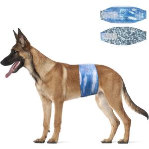 Dono Dog Diapers Male Disposable Male Dog Wraps, Wider Doggie Puppy Diapers, Male Belly Bands, Super Absorbent, Leak-Proof Fit, Excitable Urination, Incontinence, Large 48ct