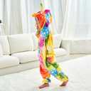 FZOSM Cute Girls Unicorn Halloween Costume Cosplay Onesie (3-4 Years, Yellow)