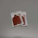 2 x Leather Keys Sleeve for Broken Car Key Loop Replacement, Keychain Cover Cute Protector and Holder for Men, Women (Large - Brown 05 (2.4"x1.83"))