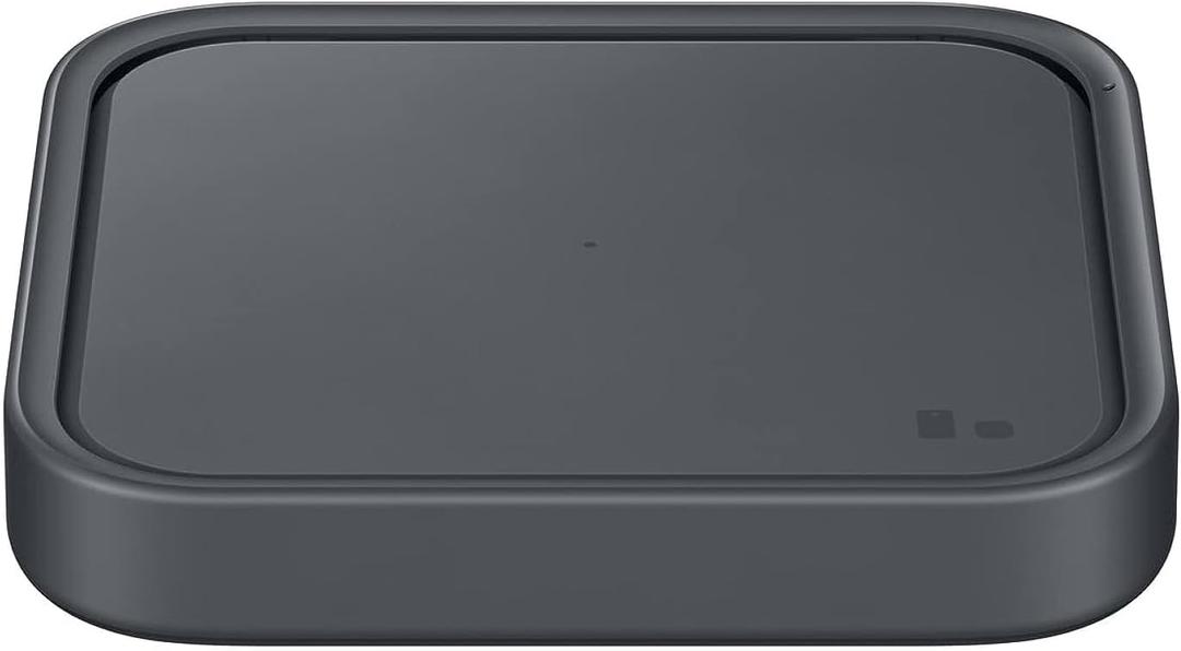 Samsung 15W Wireless Charger Single, Cordless Super Fast Charging Pad for Galaxy Phones and Devices, Compact Design, LED Indicator, USB C Cable Included, 2022, US Version, Grey