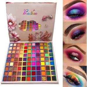 99 Colors Eyeshadow Palette, Rechoo Rainbow Colors Fusion Eyeshadow Palette, Professional Matte Glitter Makeup Pallet, Colorful Powder Long Lasting Eye Shadow
