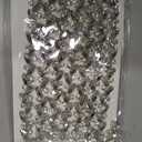BBTO Rhinestone Chain Trim Applique Embellishment Crystal Wedding Bridal Costume Flower Leaf Chain Sewing Bling Trim for Jewelry DIY Necklace Bags Parties(3 Yards,Silver)