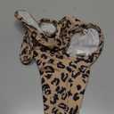 ROZKITCH Dog Surgery Sleeve Front Leg Right Left, Pet Prevent Licking Wound Elbow Knee Protector, Dog Recovery Suit Cone Collar Alternative for Sprain ACL CCL Arthritis Joint Care Brown M (M(Chest Girth:17.7"-24"), Brown Leopard Print)