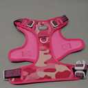 Auroth Tactical Pet Harness for Small Medium Large Dogs No Pull Adjustable, Reflective K9 Working Training Easy Control Vest Military Service Dog, M, Pink Camo, M(Neck:16-22",Chest:22-33"),35-50 lbs