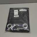 NICETOWN Pitch Black Solid Thermal Insulated Grommet Blackout Curtains/Drapes for Bedroom Window (2 Panels, 42 inches Wide by 63 inches Long, Black)