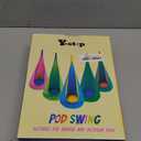 Y- STOP Kids Pod Swing Seat, Hanging Hammock Chair with Inflatable Pillow, Sensory Swing Chair for Outdoor and Indoor, Max 176 Lbs, Pink and Blue