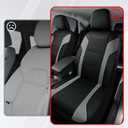 Rubbermaid Leather Car Seat Cover Universal Front Seat Cover, Airbag Compatible, Easy to Install, Water-Resistant and Durable Automotive Seat Cover for Cars, Trucks, SUVs, Vans Gray