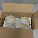Glass Jars with Lids 16 oz Food Storage Jars with Airtight Lids Leak Proof Glass Canisters Kitchen Jars [Set of 2]