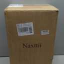 Waterproof Solar Sconces Lights Outdoor with Remote Control 20.9 Inch Height Large Size Solar Wall Lights with Water Ripple Glass Dusk to Dawn Outdoor Lighting Include LED Bulb (Matte Black)