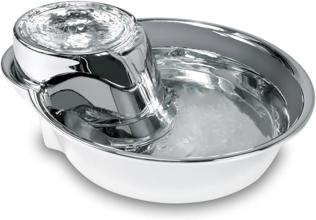 Pioneer Pet Stainless Steel Fountain Raindrop Design (60 oz.)