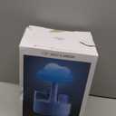 Weljoy Mushroom Cloud Rain Lamp, 7 Color Changing LED Tabletop Fountain with Water Drip Sounds, USB Rechargeable Desk Decor for Home, Office 