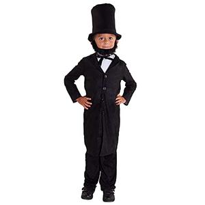 Morph Costumes Abraham Lincoln Costume For Kids - Presidents Day Halloween Outfit For Boys, Historical Dress Up, Large