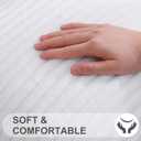 Simmore Decorative Throw Pillow Covers 12x20 Set of 2, Soft Natural Plush Flannel Double-Sided Fluffy Lumbar Pillow Covers for Couch Sofa Living Room, White