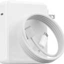 140W Mac Book Pro Charger for MacBook Pro 16/14 inch for Mac Air 15/13 inch 2021/2022/2023/2024/M1M4 Type C to Magnetic 3 Fast Laptop Charger Power Adapter 6.6FT Cable with LED Light