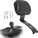 Driver Backrest for Indian Motorcycle, Plug-In Rider Backrest Back Rest Compatible with Indian Scout Sixty/Bobber/Classic Solo 2025+ Accessories,Black