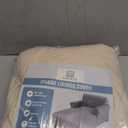 H.VERSAILTEX Velvet Chaise Lounge Cover - High Stretch Chaise Chair Cover for Living Room Soft Slipcovers with Arms - Luxury Velvet Dog Covers, Machine Washable, Ivory