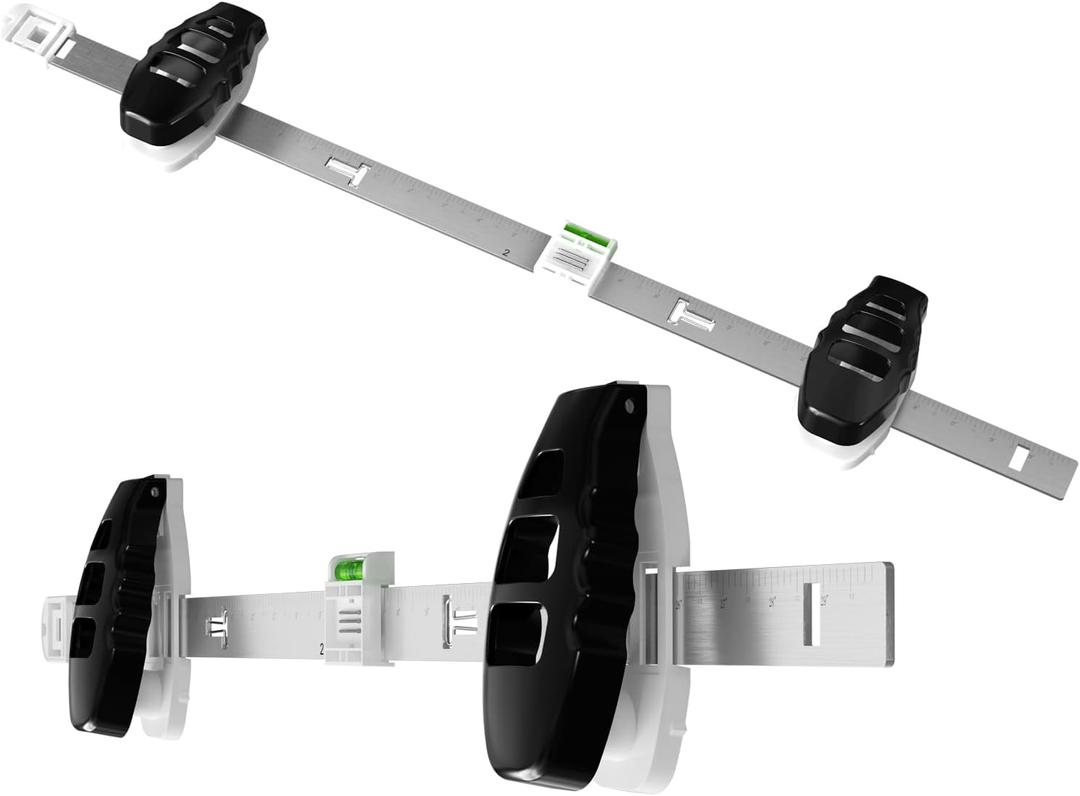 3-in-1 Picture Hanging Tool, Art Hanging System with Wall Alignment, Size Marking & Push-to-Nail Technology, Supports Up to 25 Inch Double Nailing