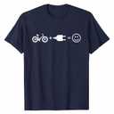 E-Bike Electric Bicycle Funny Gift T-Shirt, Size Small, Men