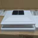 APONUO Solar Post Cap Lights Color Changing 16 Pack - RGB 8 Solid & Gradient Colors, IP65 Waterproof, for 4x4 5x5 6x6 Wood Vinyl Fences, Deck, Patio, Yard (White)