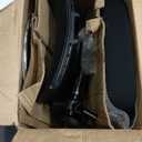 YFO Drafting Chair Tall Office Chair with 3D Armrest for Standing Desk, Mesh Ergonomic Office Chair Adjustable Height with Adjustable Lumbar Support and Footrest Ring, Black