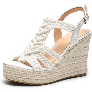 Sopends Espadrille Wedge Sandals for Women Platforms & Wedges Size 36