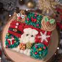 3 x Christmas Silicone Molds Christmas Tree Fondant Mold Christmas Bell Gingerbread Snowflake Reindeer Holly Leaves Molds For Xmas New Year Party Cake Cupcake Decoration Set Of 6