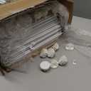 Shoe Storage, 32 Pairs Shoe Rack Organizer for Closet Shoe Cabinet with Door Shoe Shelves for Closet, Entryway, Hallway, Bedroom (Frosted Door-white)