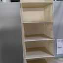 MAX Houser 6 Tier Shelf Hanging Closet Organizer, Cloth Hanging Shelf with 2 Sturdy Hooks for Storage, Foldable (Beige)
