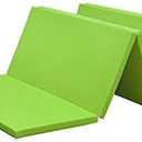 KaRaDaStyle Gymnastics Mat Folding Stretch Mats 75"x31"x1.2" Exercise Muscle Training Children Play Horizontal Bar Mat Yoga Sports Soundproof Home Use (Green/5-fold)