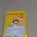 UNEEDE 3 Compartment Horizontal Bath Toy Organizer for Tub,Extra Large Capacity 4.95 Gallons Bath Toy Storage Holder,Mesh Quick Dry Bathtub Storage and Organizer,Easy Access Baby Bathtub Holder