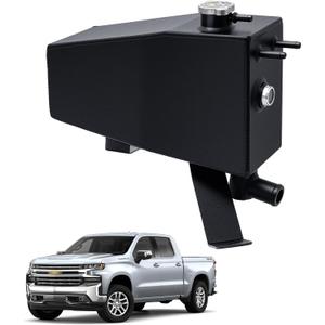 603-973 Coolant Reservoir Tank with Cap for Chevy Silverado 1500 Tahoe, GMC Sierra 1500 Yukon, Cadillac Escalade 2014-2020, Replace# 603973 22856231 3014134, Aluminium Coolant Overflow Tank