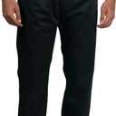 Chef Code Men's Basic Baggy Chef Pant with Zipper (Large, Black)