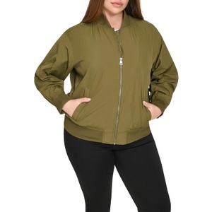 Levi's Women's Levi's Women's Lightweight Bomber Jacket (3X, Army Green)