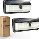 Philips Solar Lights Motion Sensor Outdoor, 258 LEDs Solar Powered Security Lights, 3 Lighting Modes, Waterproof Wall Light for Outside Yard Fence Garden Garage (11.51 inch)