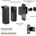 Blink Doorbell Mount, 2nd Gen Anti-Theft Blink Doorbell Camera Mount No Drilling with Rain Cover, Fit for Blink Video Doorbell 1st & 2nd Gen, No Block Sensor & Night Vision