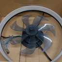 Ceiling Fans with Lights and Remote, 20'' Low Profile Ceiling Fan, 3000-6000K Dimmable Modern Flush Mount LED Fan Light, 6 Wind Speeds, Fandelier Ceiling Fans for Bedroom