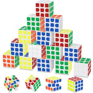 Mini Cube 20 Pack Magic Cube, Puzzle Party Favors for Kids Party Puzzle Game Toys Classroom Rewards & School Prize for Students, Stress Relief Toys Goody Bag Filler Birthday Easter Gift