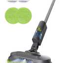 Cordless Electric Mop, Lightweight Electric Floor Mop with Detachable Water Tank, Water Sprayer & LED Headlights, Self-Propelled Floor Cleaner for Hardwood Tile Laminate Floor, Long-Lasting Battery