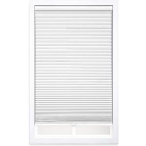 DEZ FURNISHINGS Cordless 1.5" Blackout Cellular Shade, White, 34" W x 60" H