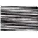 Town & Country Basics Smooth Step Striped Low Profile Utility Kitchen Mat, Machine Washable, with Non-Slip Backing, Grey/Black, 24"x35"