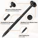 #14 Heavy-Duty Wood Screws Assortment Kit, 60Pcs Star Drive Decking Wood Screws, Rust Resistant Timber Screws for Log/Landscaping Wood (4-1/2",6")