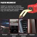 Car Plastic Welder, Vehicle Plastic Bumper Crack Repair Welder Gun Kit, 200PCS 4 Types Portable Automotive Hot Welding Staplers with Carry Case, Universal for SUV RV Truck